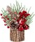 Christmas Centerpiece Table Decorations (Red) 10"D x 12"W x 13"H